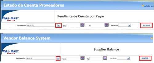 Ejemplo de estado de cuenta proveedores