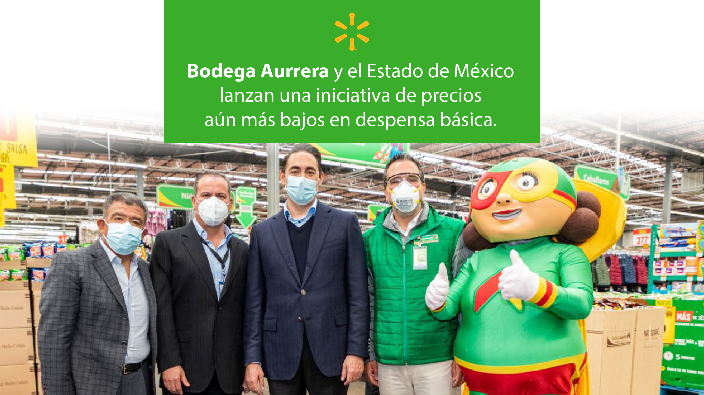 Lanza Gobierno del Estado de México y Bodega Aurrera iniciativa de precios aún más bajos en despensa básica y productos a precio Morralla y Precio Bodega